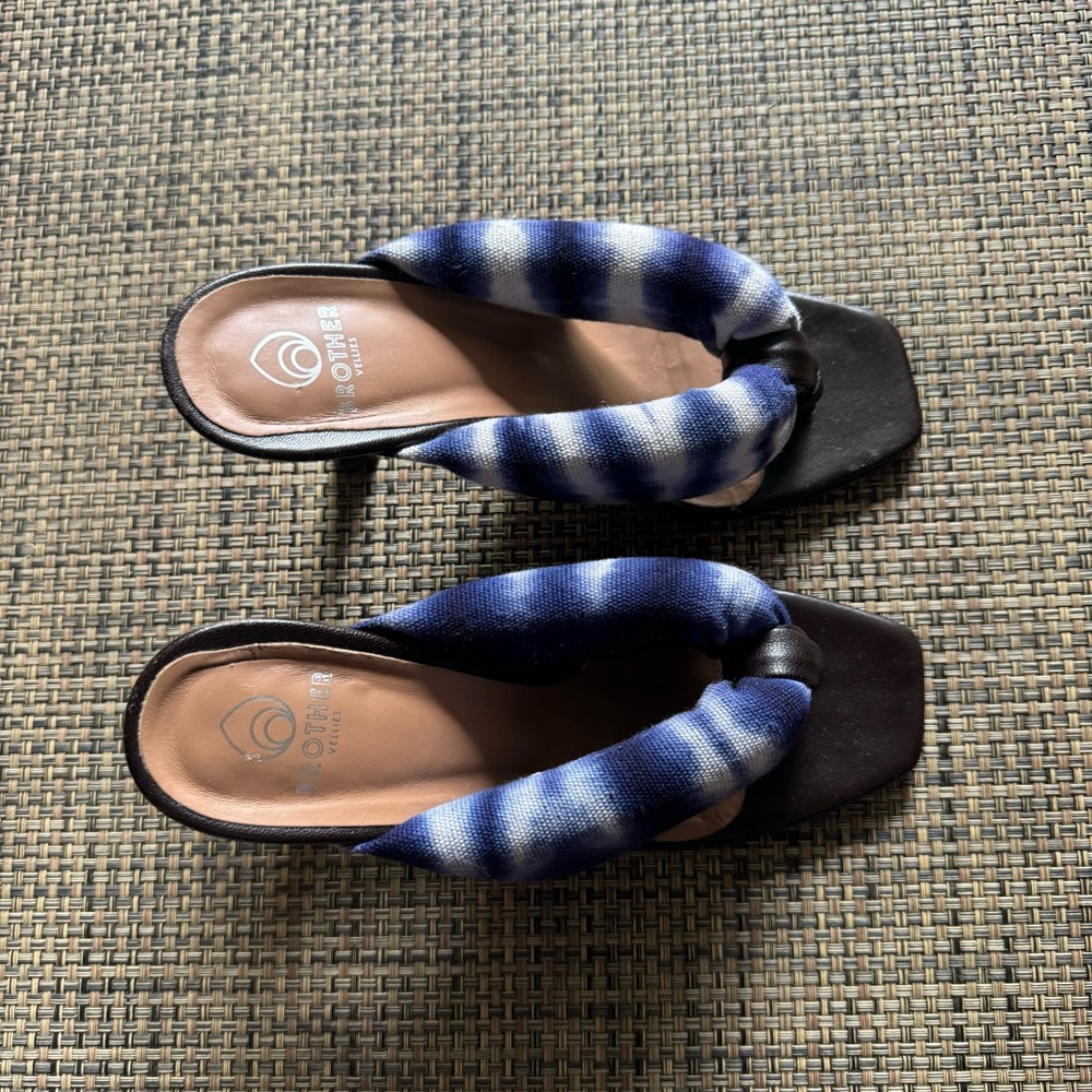 Brother Vellies Togo Tie-Dye High-Heel Sandals size 7 - Picture 2 of 5